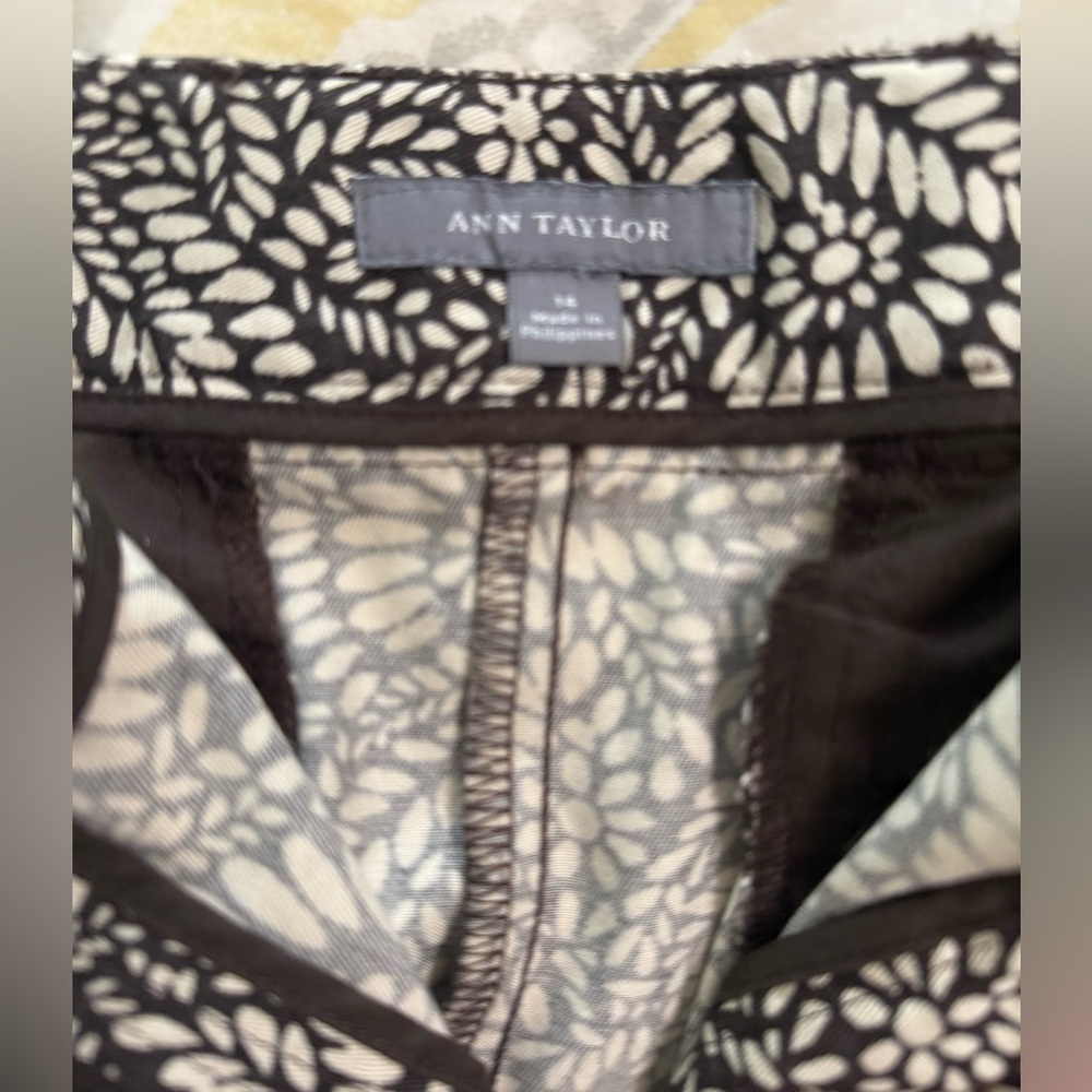 GW - Ms. Floral Skirt from Ann Taylor - Brown/Beige- Sz 14 - Picture 3 of 11